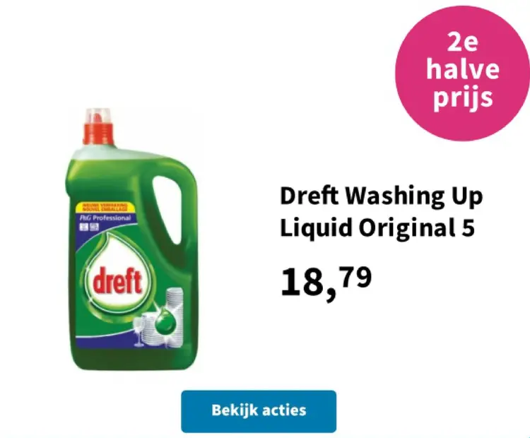 Aanbieding: Dreft Washing Up Liquid Original