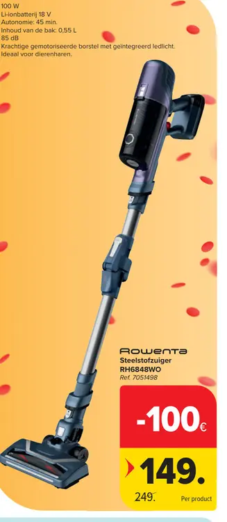 Promotie: Steelstofzuiger RH6848WO