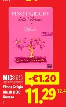 Aanbieding: Pinot Grigio blush DOC Rosato