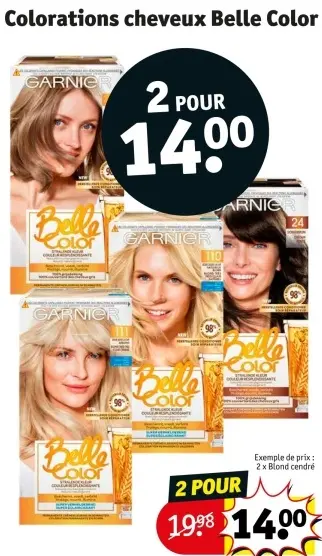 Offre: Colorations Cheveux Belle Color