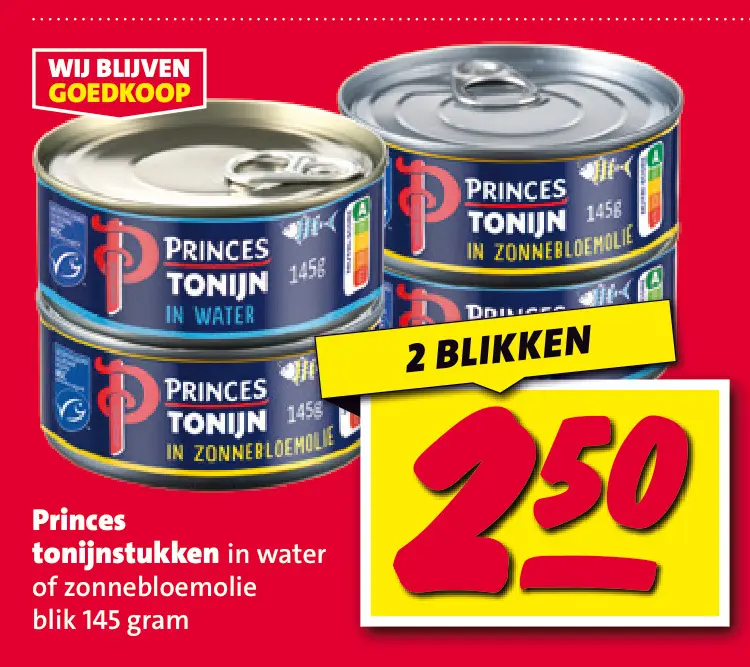 Aanbieding: Princes tonijnstukken