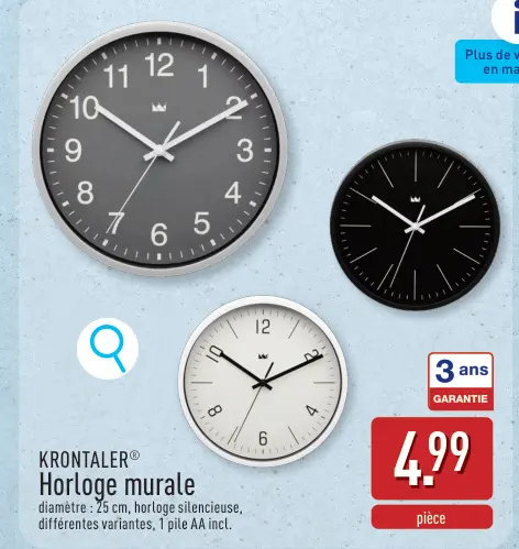 Offre: Horloge murale