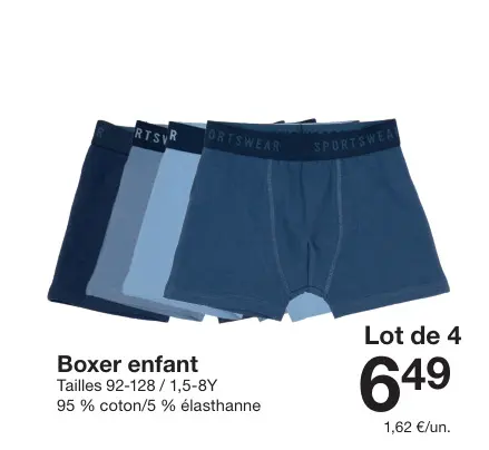Offre: Boxer enfant