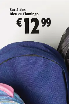 Offre: Sac à dos Bleu ou Flamingo