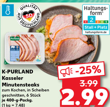 Aanbieding: K-PURLAND Kasseler Minutensteaks