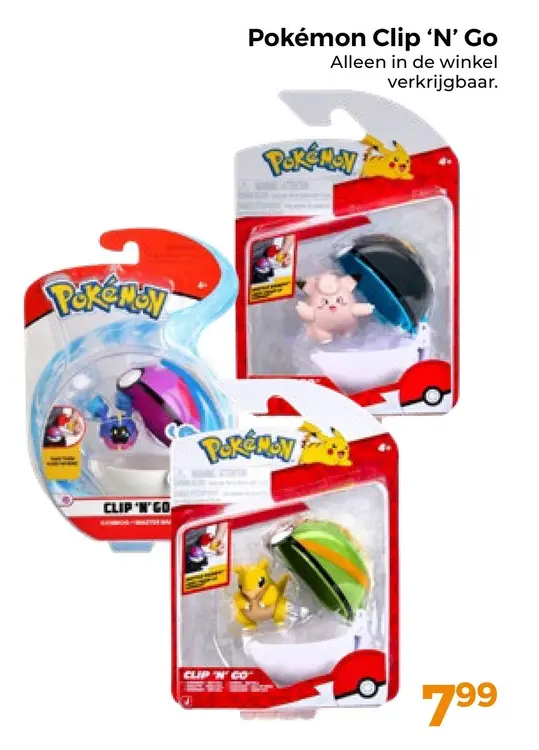 Aanbieding: Pokémon Clip 'N' Go