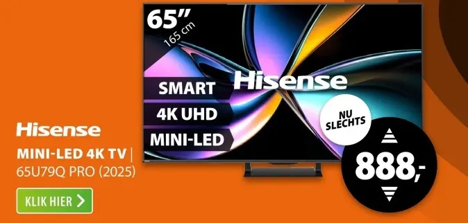 Aanbieding: Mini-led 4k tv | 65u79q pro (2025)