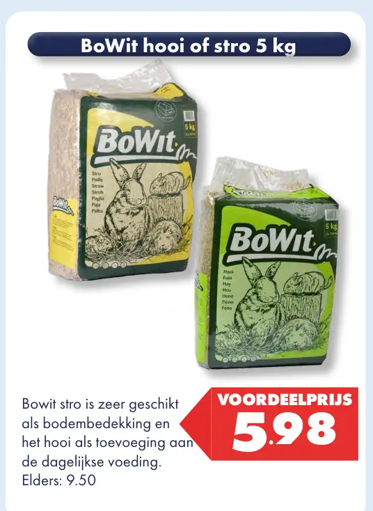 Aanbieding: hooi of stro