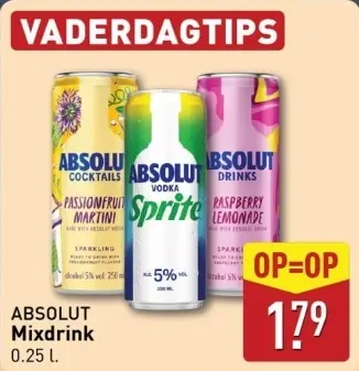 Aanbieding: ABSOLUT Mixdrink