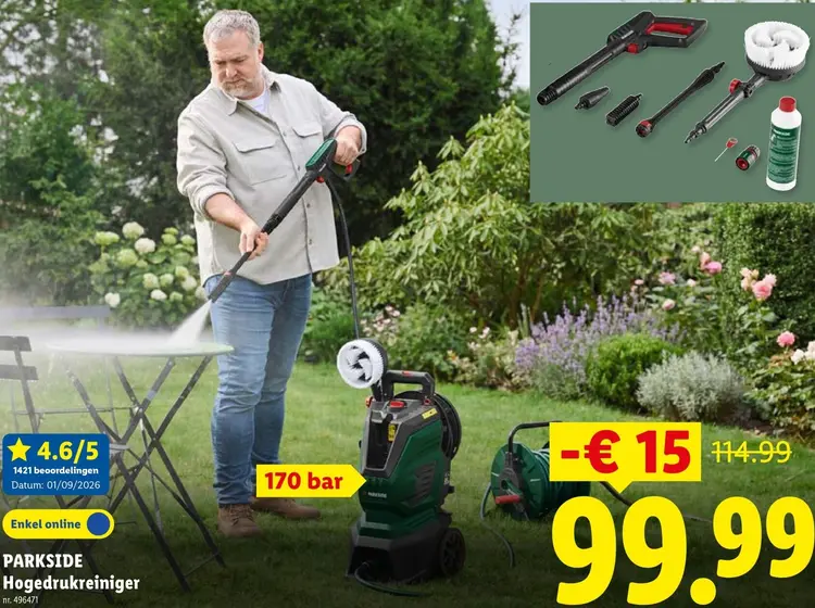 Promotie: PARKSIDE Hogedrukreiniger