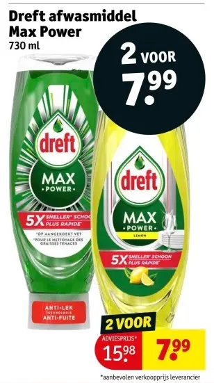 Aanbieding: Afwasmiddel Max Power