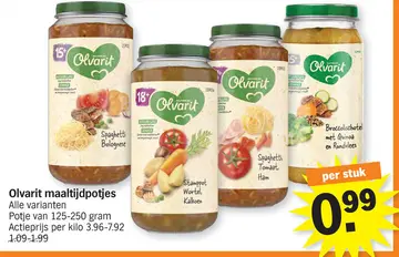 Aanbieding: Olvarit maaltijdpotjes