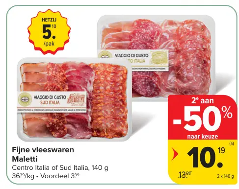 Promotie: Fijne vleeswaren