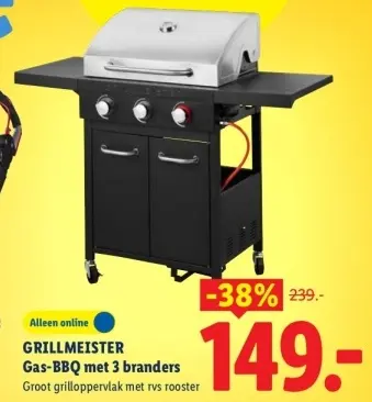 Aanbieding: Gas-BBQ met 3 branders