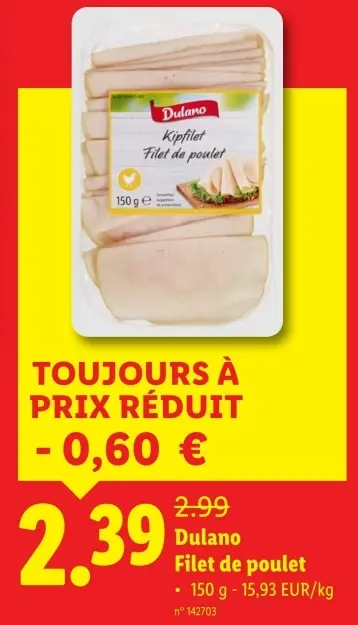 Offre: Filet de poulet