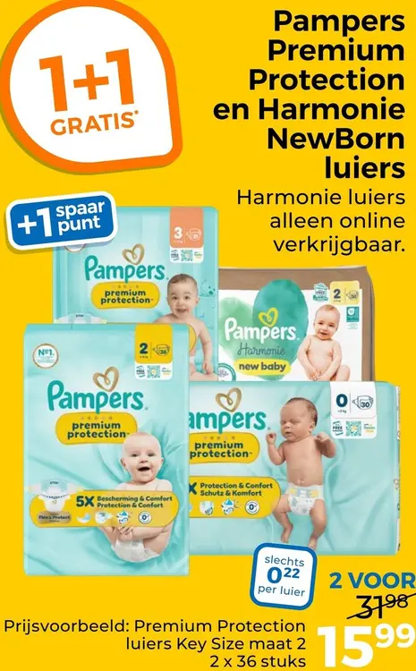 Aanbieding: Premium Protection en Harmonie NewBorn luiers