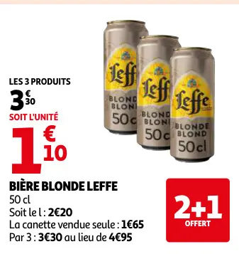 Offre: Bière blonde Leffe
