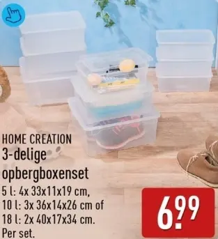 Aanbieding: 3-delige opbergboxenset