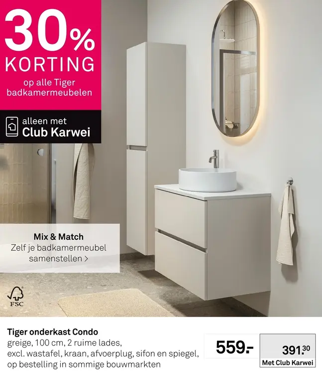 Aanbieding: Badkamermeubelen