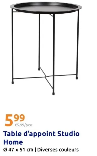 Offre: Table d'appoint Studio