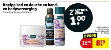 Aanbieding: Kneipp bad en douche en hand- en bodyverzorging