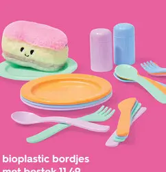 Promotie: bioplastic bordjes met bestek