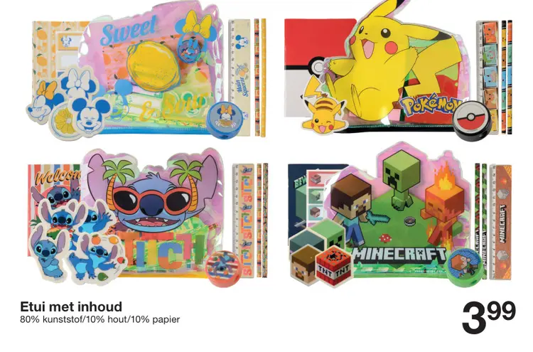 Aanbieding: Etui met inhoud