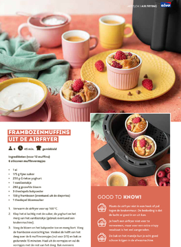 Aanbieding: FRAMBOZENMUFFINS UIT DE AIRFRYER