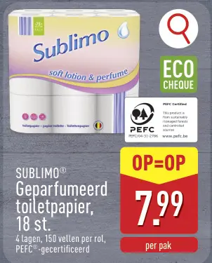 Promotie: Geparfumeerd toiletpapier