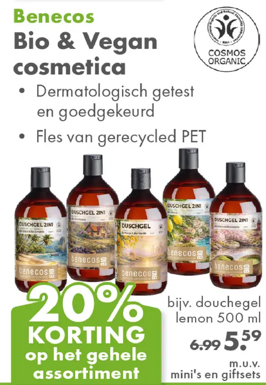 Aanbieding: Benecos Bio & Vegan cosmetica