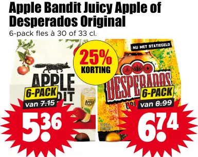 Aanbieding: Apple Bandit Juicy Apple of Desperados Original