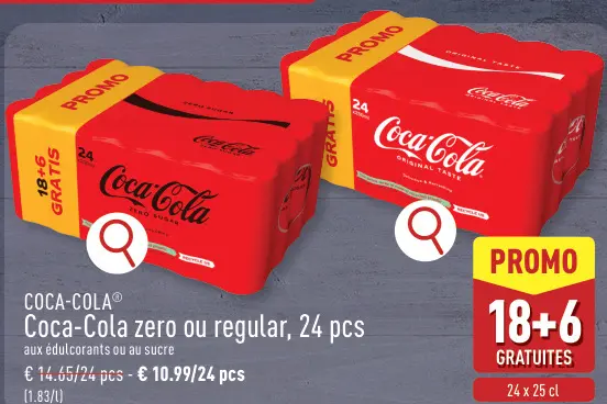 Offre: Coca-Cola zero ou regular