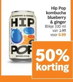 Aanbieding: Kombucha blueberry & ginger