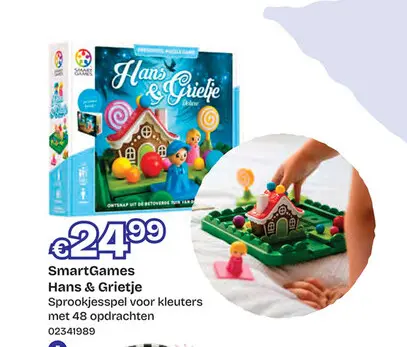 Aanbieding: SmartGames - Hans & Grietje - sprookjesspel kleuters - 48 opdrachten
