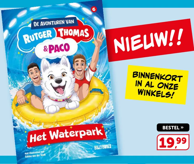 Promotie: De avonturen van Rutger, Thomas & Paco - Het Waterpark