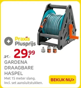 Aanbieding: Gardena draagbare haspel
