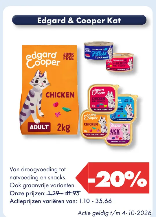 Aanbieding: Edgard & Cooper Kat