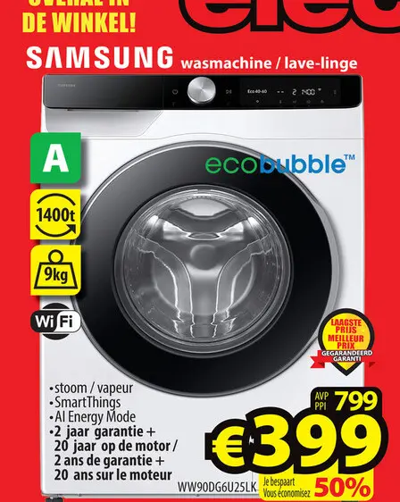 Offre: wasmachine / lave-linge