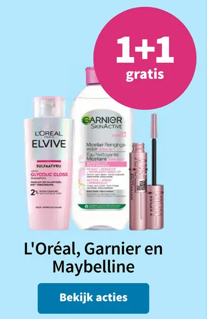 Aanbieding: L'Oréal Elvive Glycolic Gloss Shampoo, Garnier