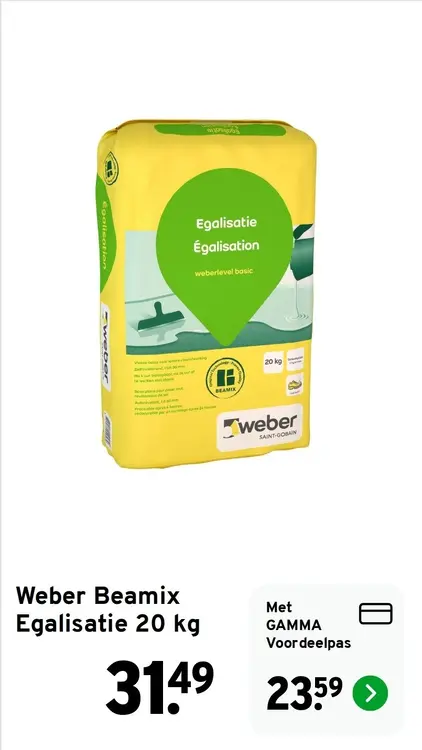 Aanbieding: Egalisatie 20 kg
