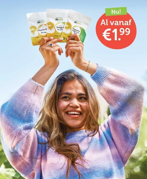 Aanbieding: 30 DAYS Vitamine D, Omega 3, Magnesium