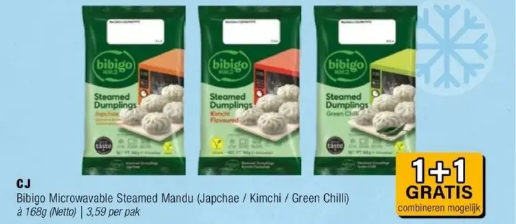 Aanbieding: Bibigo Microwavable Steamed Mandu