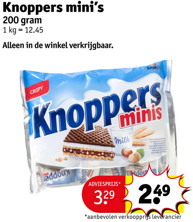 Promotie: Knoppers mini's