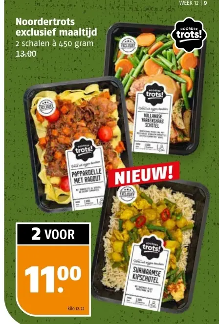 Aanbieding: Noordertrots exclusief maaltijd