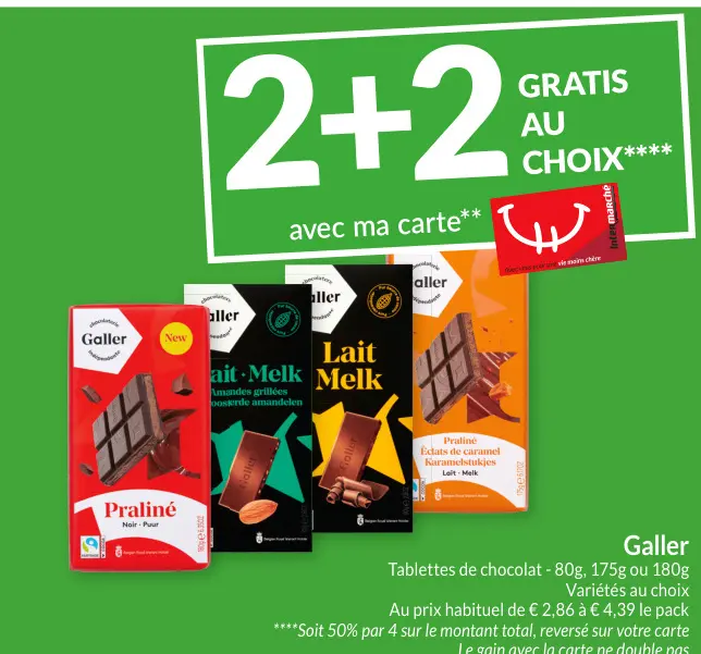 Offre: Tablettes de chocolat