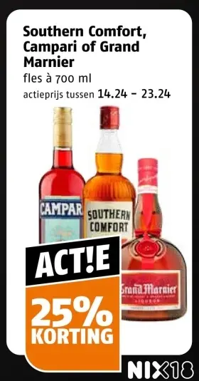 Aanbieding: Southern Comfort, Campari of Grand Marnier