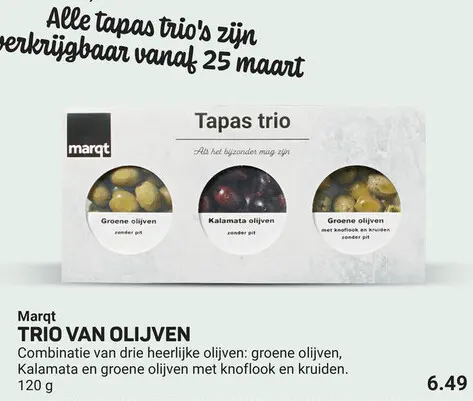 Aanbieding: Trio van olijven