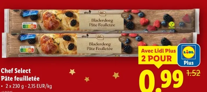 Offre: Pâte feuilletée