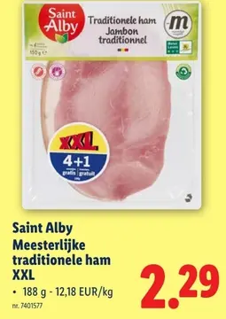 Aanbieding: Saint Alby Meesterlijke traditionele ham XXL