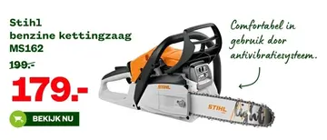 Aanbieding: Stihl benzine kettingzaag MS162
